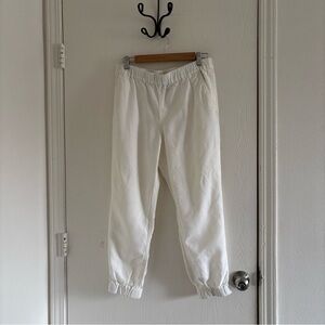 J.Crew Linen Blend Jogger Pants White Size 8